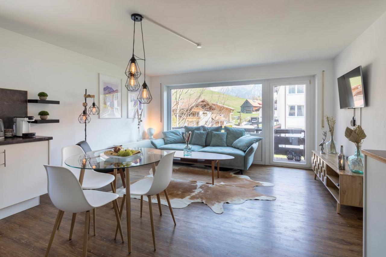 Design Apartment „Alpengluehen“ Nahe Breitachklamm Oberstdorf Luaran gambar